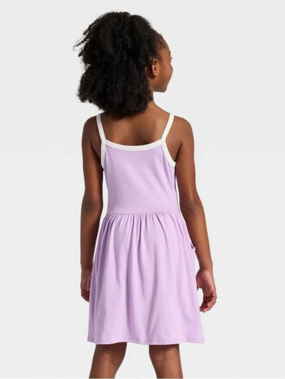 Cat & Jack Lavender Sundress with White Trim